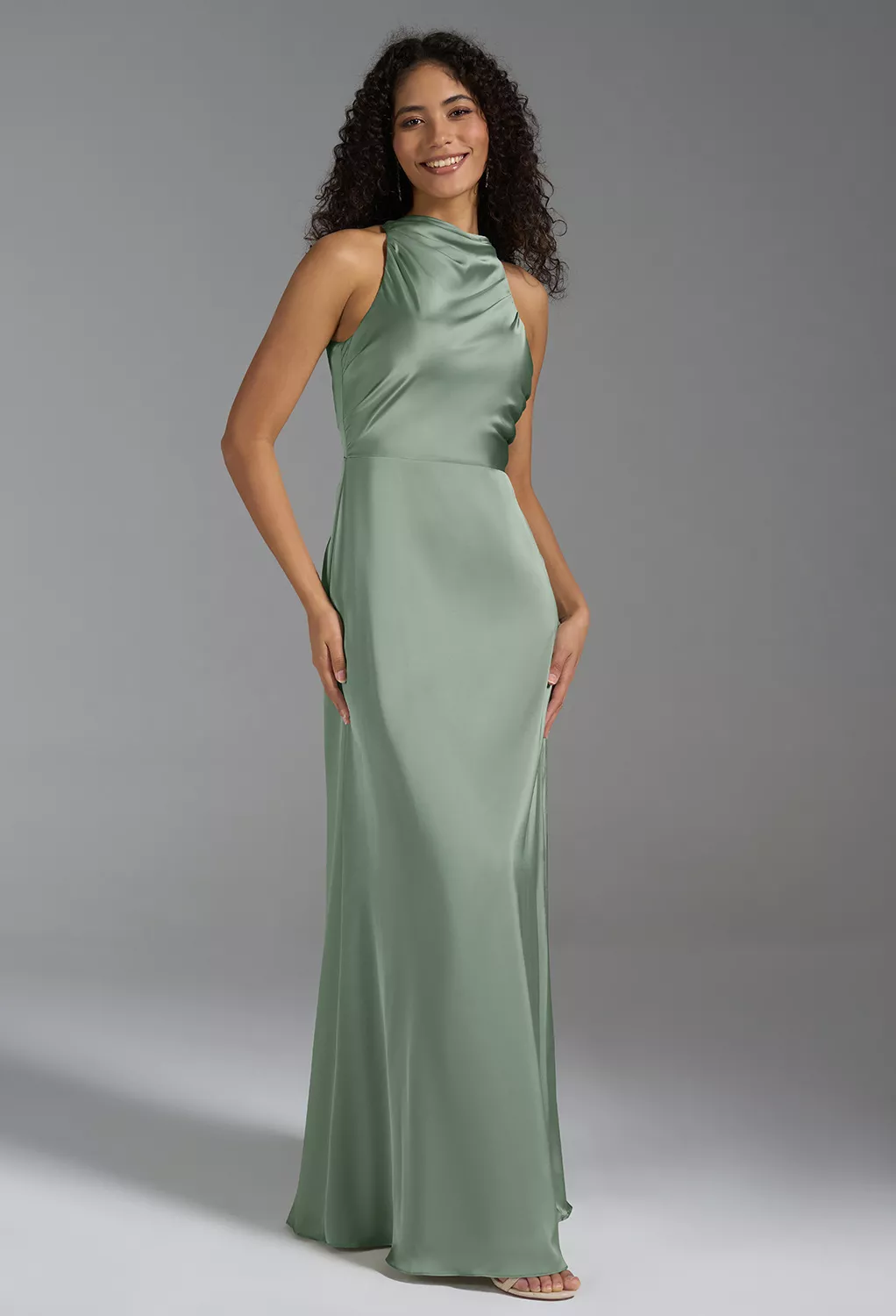 AW Xanthe Oil Green  Bridesmaid Dresses